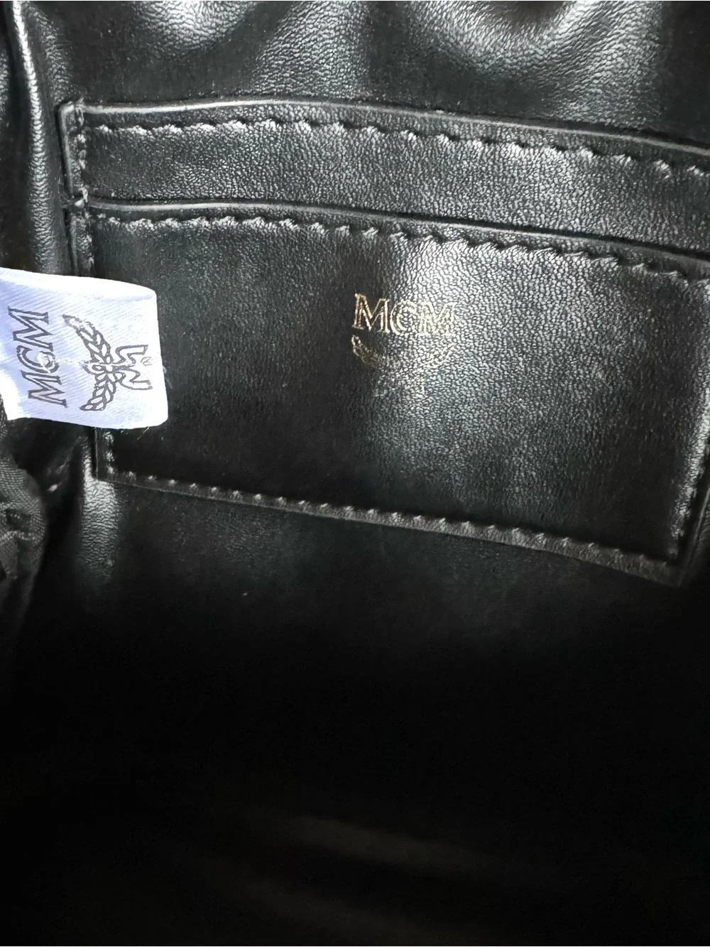 MCM Visetos Stark Bebe Boo Studs Mini Backpack Crossbody
